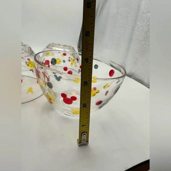 Clear Acrylic Vintage Disney bowls set of 5.